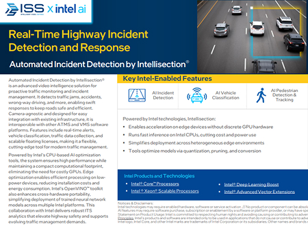 Automated Incident Detection by Intellisection® Automated Incident Detection by Intellisection®